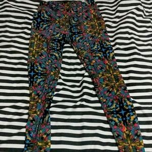 Lularoe Multicolor Splatter Leggings - One Size Fits Most (NWOT)